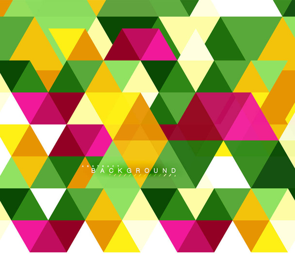 Çok renkli üçgenler arka plan, mozaik kavramı döşer. - Vektör, Görsel