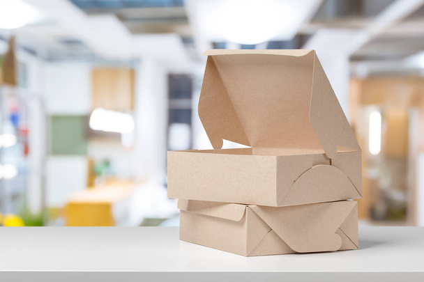Cardboard boxes isolated on background,close up - Fotografie, Obrázek