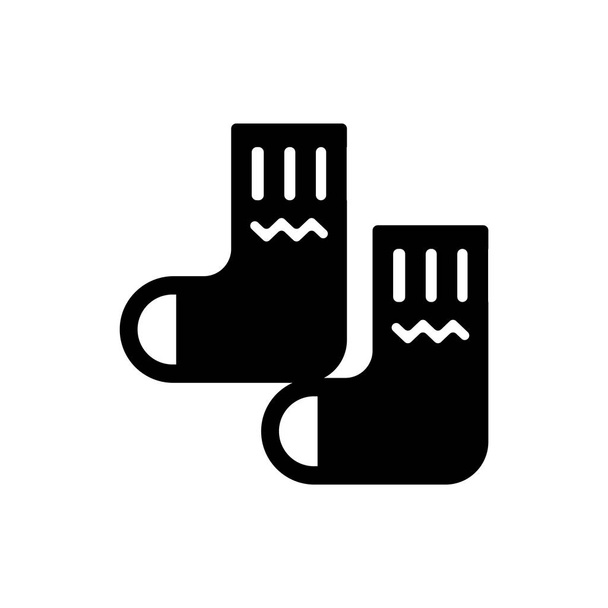 Socks icon vector isolated on white background for your web and mobile app design, Socks logo concept - Vector, Image