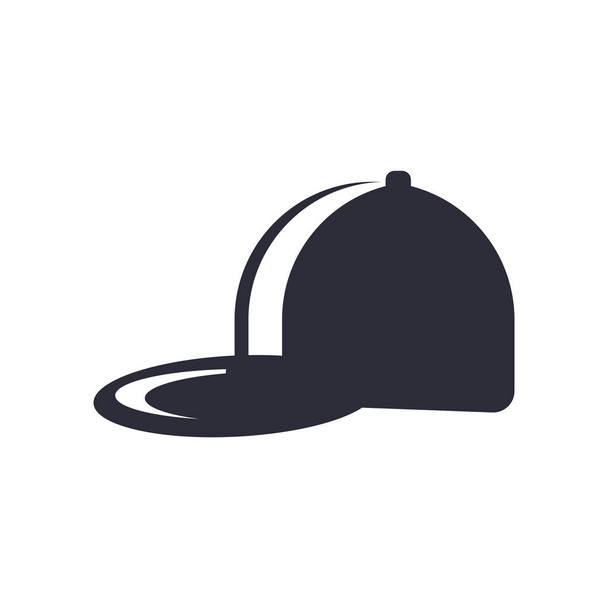 Бейсбольная кепка иконка вектор изолирован на белом фоне для веб и мобильного дизайна приложения, бейсбольная кепка концепция логотипа
 - Вектор,изображение
