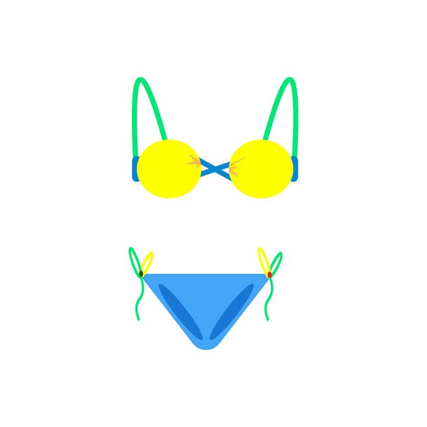 Bikini pictogram vector geïsoleerd op een witte achtergrond voor uw web en mobiele app design, Bikini logo concept - Vector, afbeelding