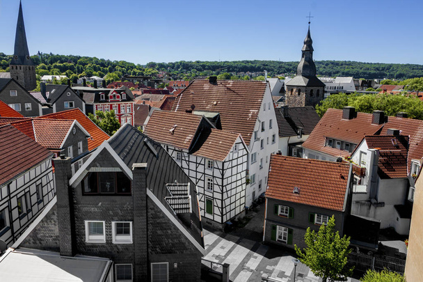 Historical village panorama in europe, germany - Photo, Image