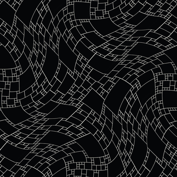 abstraktní bezešvé geometrické vektorové dekorativní čtvercový vzor - Vektor, obrázek