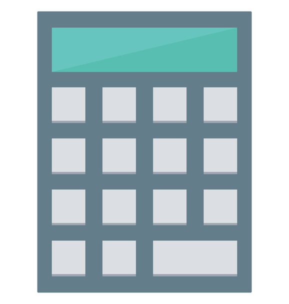 Калькулятор изолированный Векторный значок редактируемый
 - Вектор,изображение