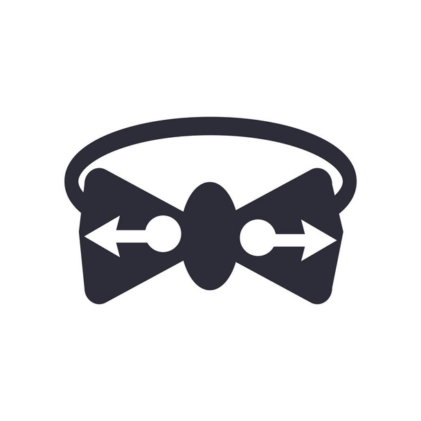 Bow tie icon vector isolated on white background for your web and mobile app design, Bow tie logo concept - Vector, Image