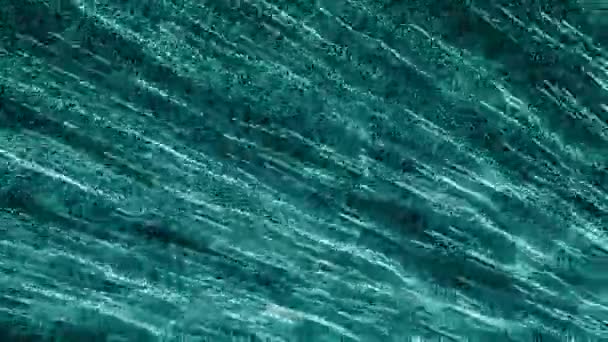 Computer video animation abstract clip with sea-colored comets moving from right to left - Footage, Video