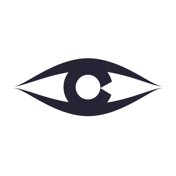 Вектор значка очей ізольовано на білому тлі для дизайну вашого веб- та мобільного додатку, концепція логотипу очей
 - Вектор, зображення
