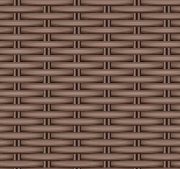 Vector seamless texture of a wicker basket. Rattan weave. - Vector, Image