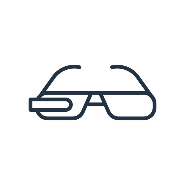 vetor ícone óculos Google isolado no fundo branco, Google óculos sinal transparente
 - Vetor, Imagem