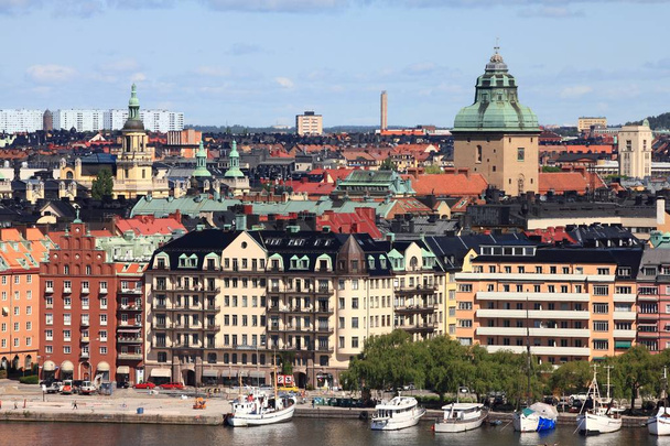 Stockholm city, Sweden. Skyline of Kungsholmen island architecture. - Foto, immagini