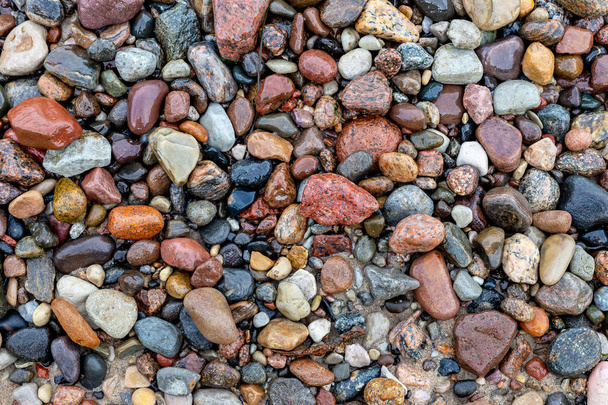 Pedras marinhas coloridas para uso como fundo
 - Foto, Imagem