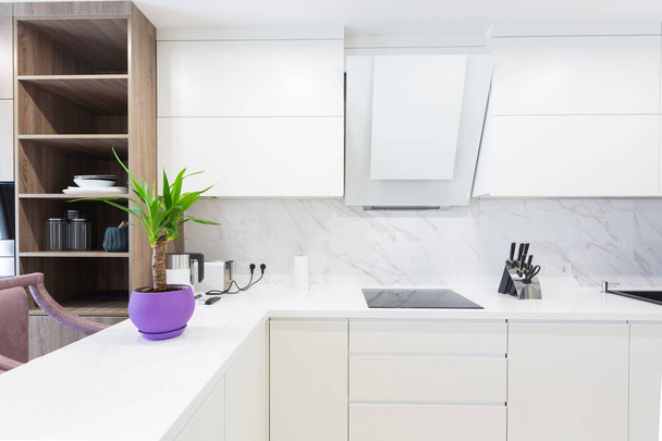Modern kitchen design interior - Фото, зображення