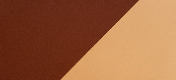 Farbpapiere Geometrie Zusammensetzung Hintergrund mit beigen und braunen Tönen - Foto, Bild