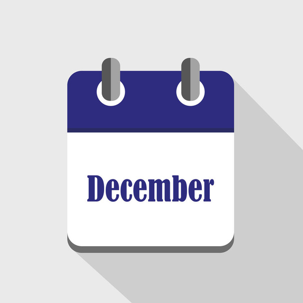 calendario icono negocio diciembre
 - Vector, Imagen