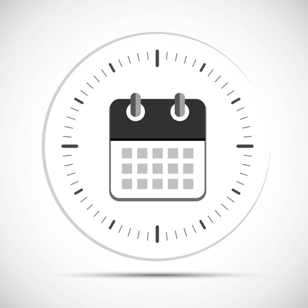 calendar and time icon business - Vector, Image