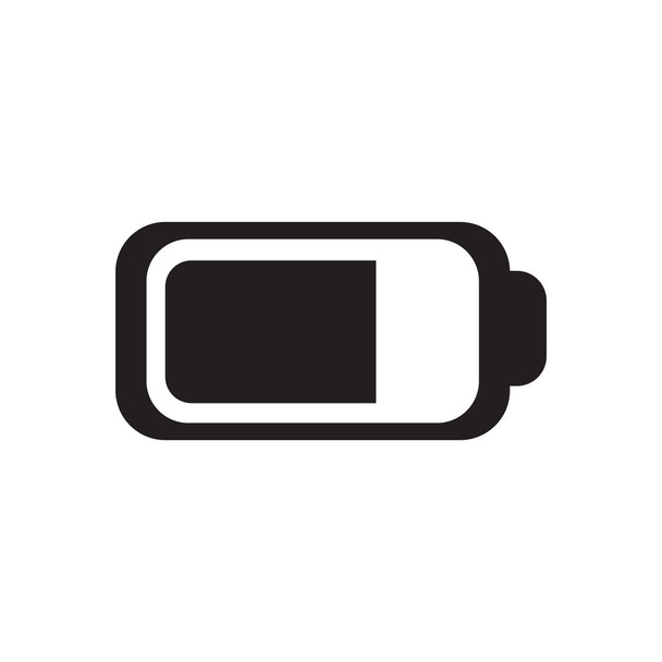 Batterij pictogram vector geïsoleerd op een witte achtergrond voor uw web en mobiele app design, batterij logo concept - Vector, afbeelding