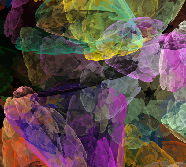 Vector Illustration of digital fractal - Vektori, kuva