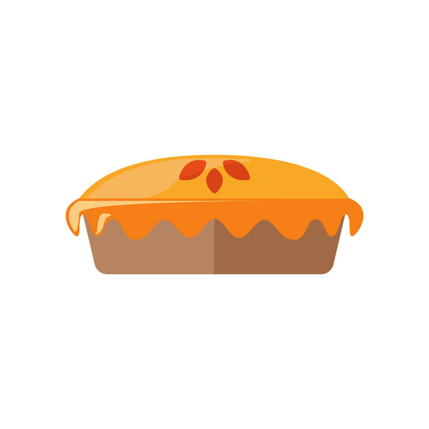 Vetor de ícone de torta isolado no fundo branco para o seu design de aplicativo web e móvel, conceito de logotipo de torta
 - Vetor, Imagem