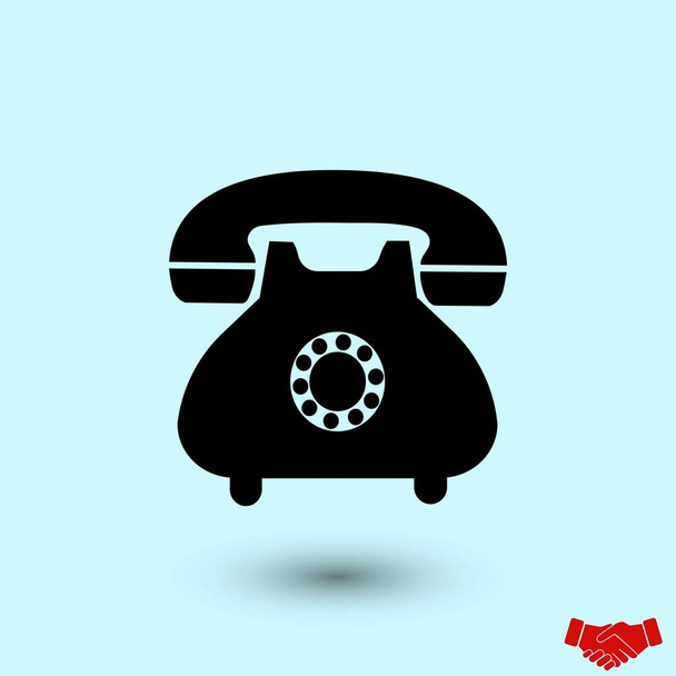 Phone icon vector, flat design best vector icon - Vector, Image