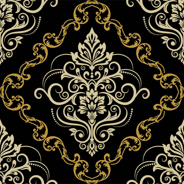 Damask seamless pattern for design. Vector Illustration - Vecteur, image