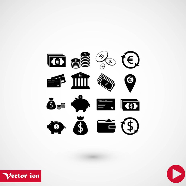 vetor de ícones de finanças, design plano melhor ícone vetorial
 - Vetor, Imagem