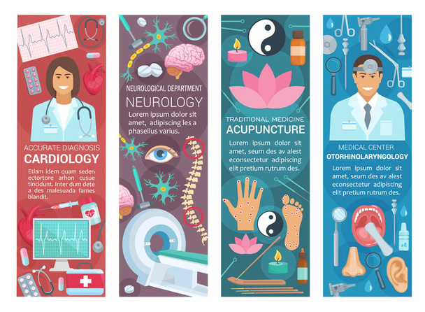 Кардиология, неврология и отоларингология
 - Вектор,изображение