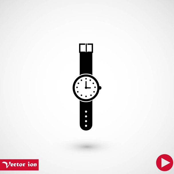 vetor de ícone de relógio de pulso, design plano melhor ícone vetorial
 - Vetor, Imagem