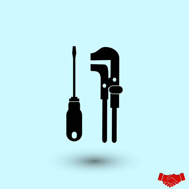 tools vector icon, flat design best vector icon - Vector, Image