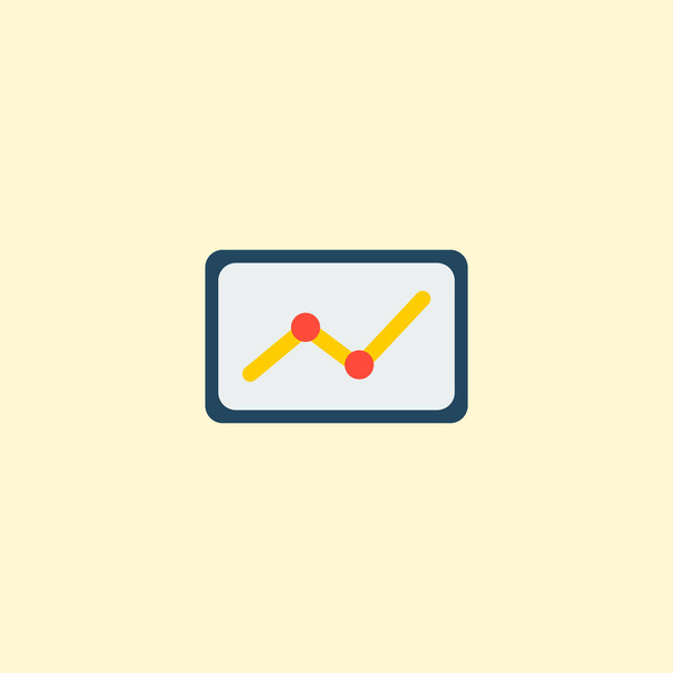 Infographic icon flat element. Vector illustration of infographic icon flat isolated on clean background for your web mobile app logo design. - ベクター画像