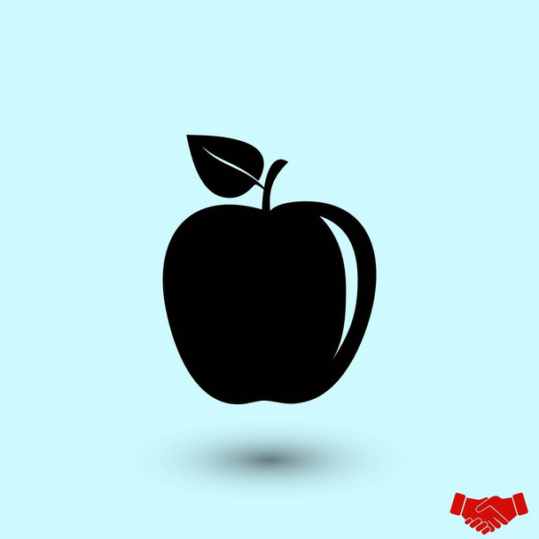 вектор значка яблока, плоский дизайн лучший вектор значок
 - Вектор,изображение