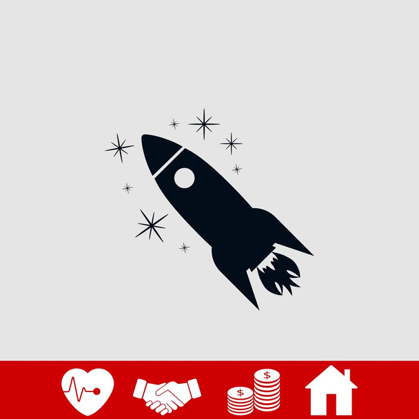 Rocket icon vector, design piatto migliore icona vettoriale
 - Vettoriali, immagini