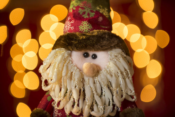 christmas doll with bokeh effect - Photo, Image