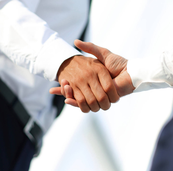 Business handshake and business people. Business concept. - Fotografie, Obrázek