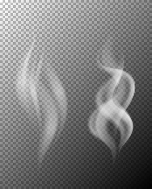 A set of smoke on transparent background illustration - Vector, Image