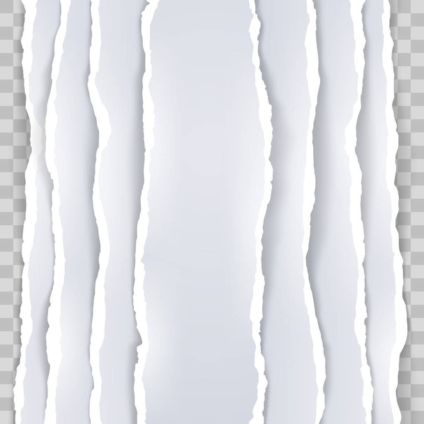 Порванная бумага с изолированной теневой векторной иллюстрацией
 - Вектор,изображение