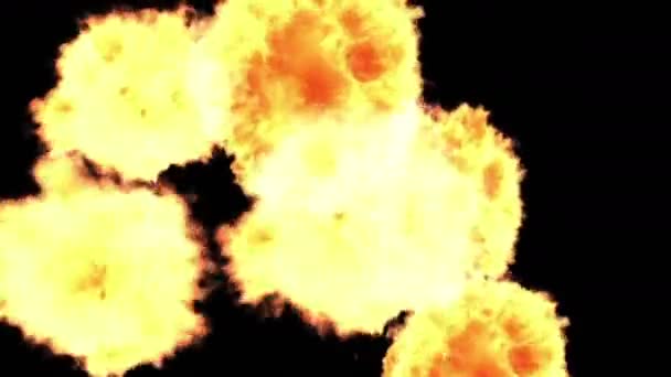 4 k forró tüzet égő háttér, tűzijáték robbanás részecske füst energiát. - Felvétel, videó