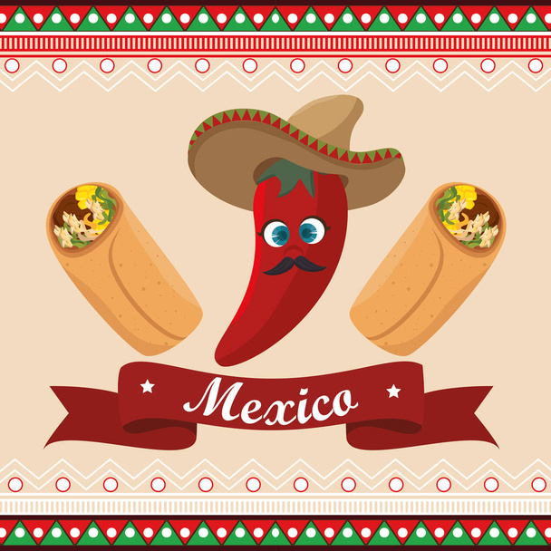 Символ мексиканского перца чили
 - Вектор,изображение