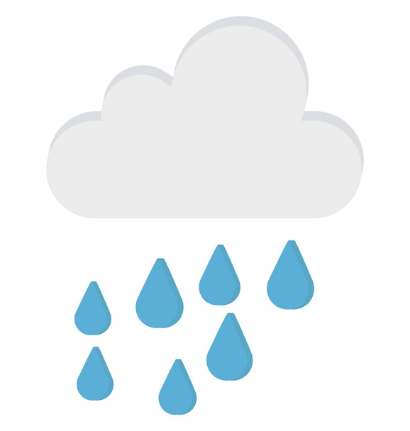 Ícone de vetor de chuva Editável
 - Vetor, Imagem