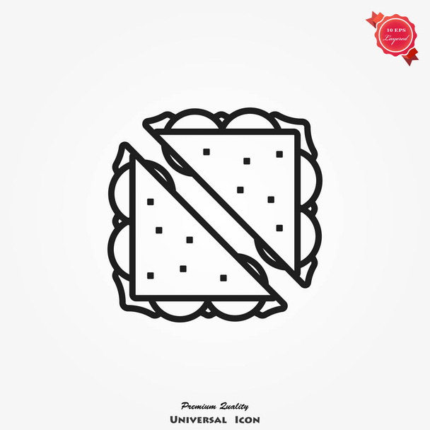 Sandwich icon, vector illustration isolated food symbol - Vector, Image
