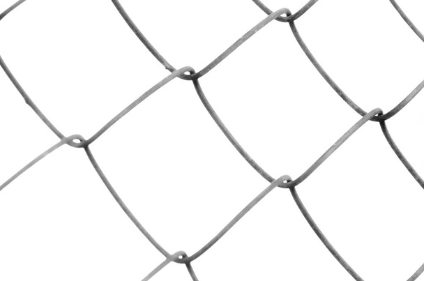 Izolovaný drát plotu na bílém pozadí, objekt - Fotografie, Obrázek
