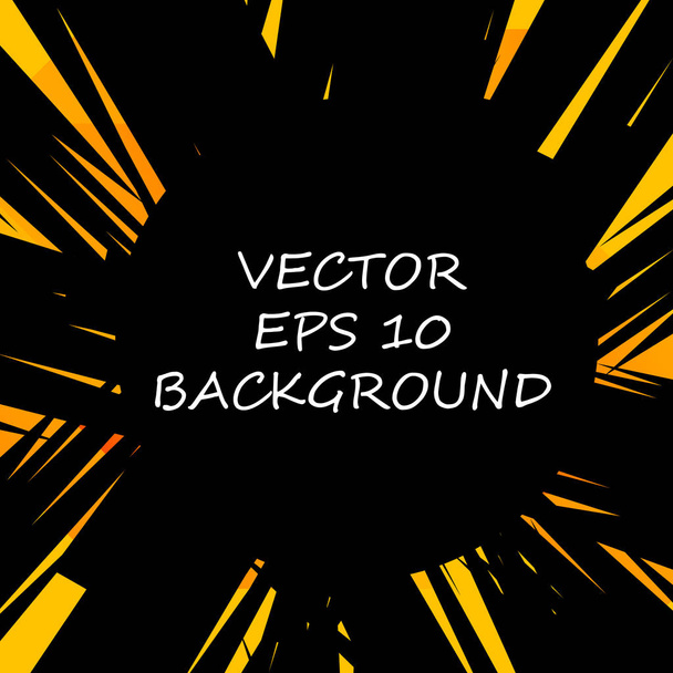 Zwarte en oranje abstracte achtergrond - Vector, afbeelding