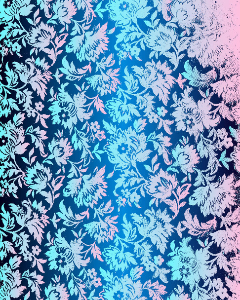 Αφηρημένη διάνυσμα floral gradient φόντο με υφή αναξιοπαθούντα. - Διάνυσμα, εικόνα