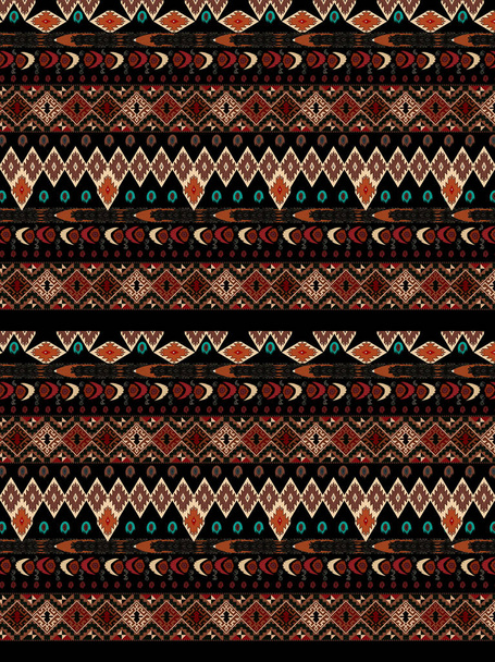 Aztèques motif sans couture sur la couleur chaude
 - Photo, image