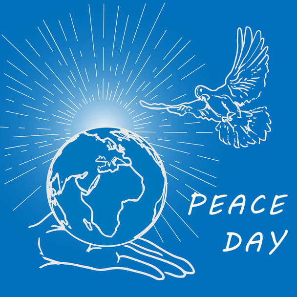 Έννοια της διεθνούς ημέρα ειρήνης - Διάνυσμα, εικόνα