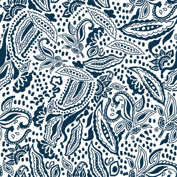 Blue and white print. - Вектор,изображение