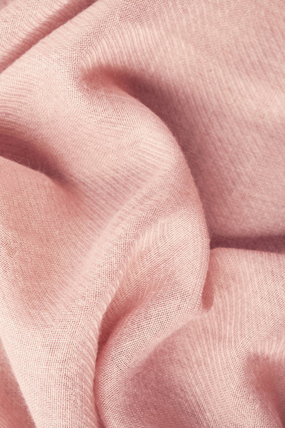 Top view of soft woolen textile texture - Zdjęcie, obraz