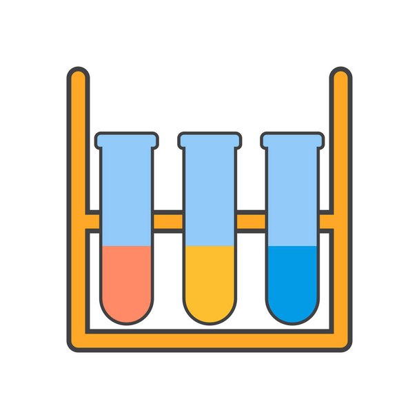 Test tube icon vector isolated on white background for your web and mobile app design, Test tube logo concept - Vector, Image