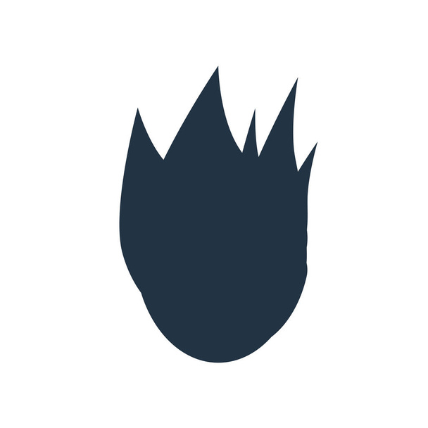 Иконка огня вектор изолирован на белом фоне, огонь прозрачный знак
 - Вектор,изображение