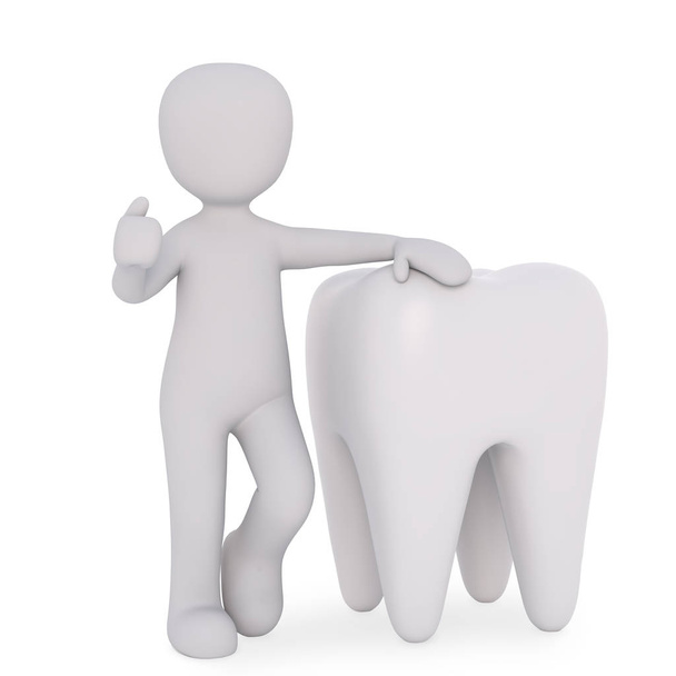 dentysta wyjaśnia, jak do czyszczenia zębów w odpowiedni sposób - Zdjęcie, obraz