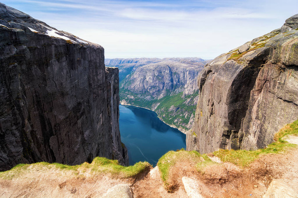 el Lysefjord noruego, un hermoso paisaje - Foto, Imagen